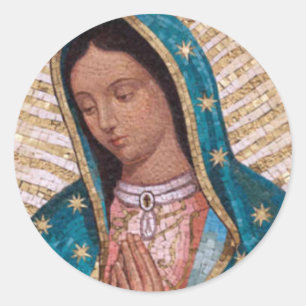 Onze dame van Guadalupe Ronde Sticker