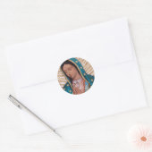 Onze dame van Guadalupe Ronde Sticker (Envelop)