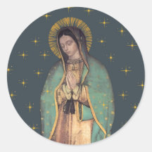 Onze dame van Guadalupe Ronde Stickers