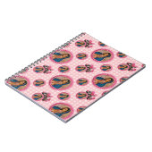 Onze dame van Guadalupe roze rozen Notitieboek (Linkerzijde)