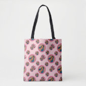 Onze dame van Guadalupe roze rozen Tote Bag (Voorkant)
