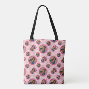 Onze dame van Guadalupe roze rozen Tote Bag