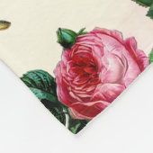 Onze dame van Guadalupe Rozen Potpourri Fleece Deken (Hoek)