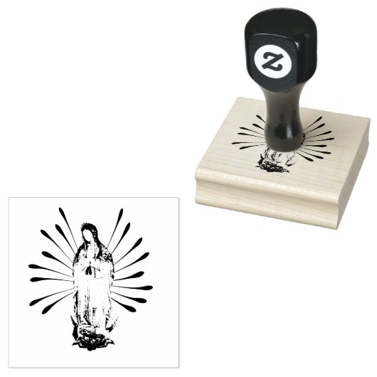 Onze dame van Guadalupe Rubberstempel (Gestempeld)