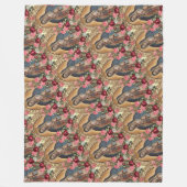 Onze dame van Guadalupe Santa Maria Virgin F Fleece Deken (Voorkant)