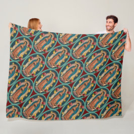 Onze dame van Guadalupe Santa Maria Virgin F Fleece Deken