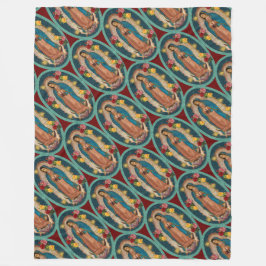 Onze dame van Guadalupe Santa Maria Virgin F Fleece Deken
