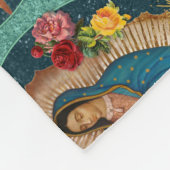 Onze dame van Guadalupe Santa Maria Virgin F Fleece Deken (Hoek)