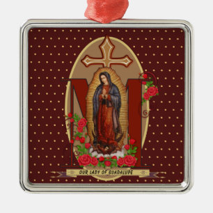 Onze dame van Guadalupe Santa Maria Virgin Metalen Ornament