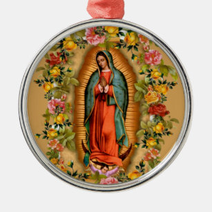 Onze dame van Guadalupe Santa Maria Virgin Metalen Ornament