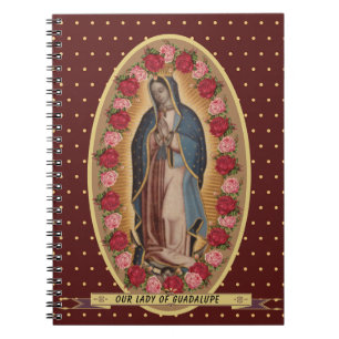 Onze dame van Guadalupe Santa Maria Virgin Notitieboek
