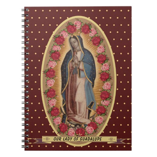 Onze dame van Guadalupe Santa Maria Virgin Notitieboek (Voorkant)