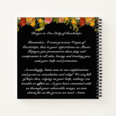 Onze dame van Guadalupe Santa Maria Virgin Notitieboek (Achterkant)