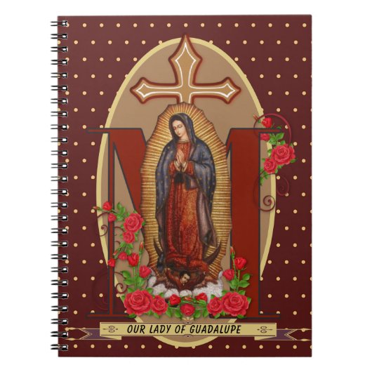 Onze dame van Guadalupe Santa Maria Virgin Notitieboek (Voorkant)