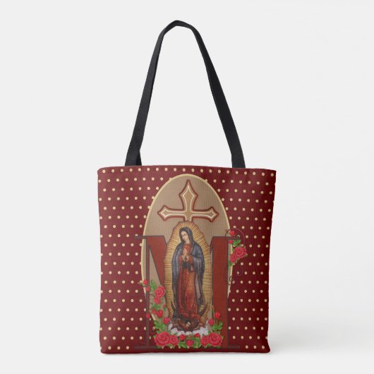 Onze dame van Guadalupe Santa Maria Virgin Tote Bag (Achterkant)