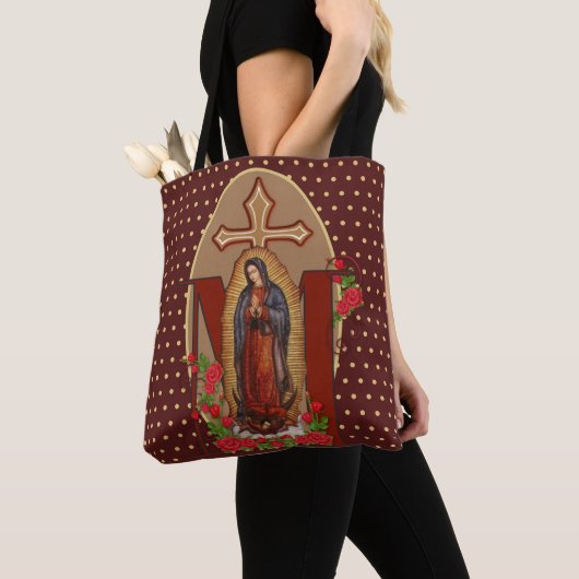Onze dame van Guadalupe Santa Maria Virgin Tote Bag (Dichtbij)