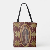 Onze dame van Guadalupe Santa Maria Virgin Tote Bag (Achterkant)