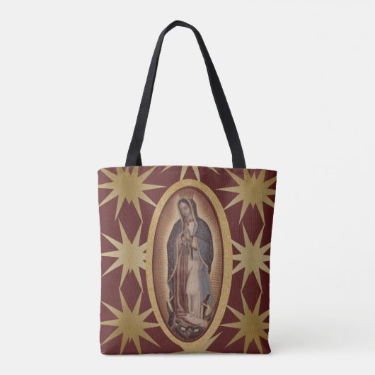 Onze dame van Guadalupe Santa Maria Virgin Tote Bag (Achterkant)