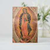 Onze dame van Guadalupe Save The Date (Staand voorkant)