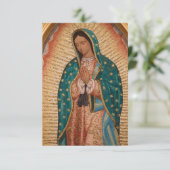 Onze dame van Guadalupe Save The Date (Staand voorkant)