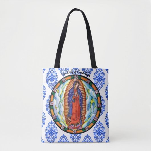 Onze dame van Guadalupe schoonheidsvrouwen Tote Bag (Voorkant)