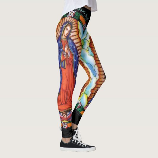 Onze dame van Guadalupe schoonheidsvrouwen XS tot Leggings (Rechts)