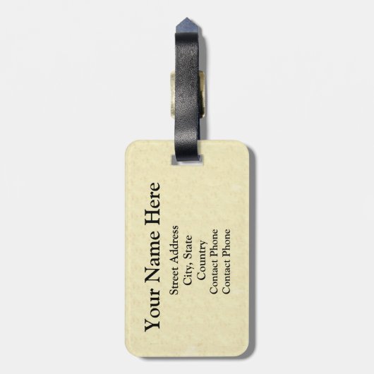 Onze dame van Guadalupe Senora Nuestra Bagagelabel (Achterkant verticaal)