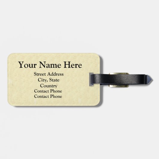 Onze dame van Guadalupe Senora Nuestra Bagagelabel (Achterkant horizontaal)