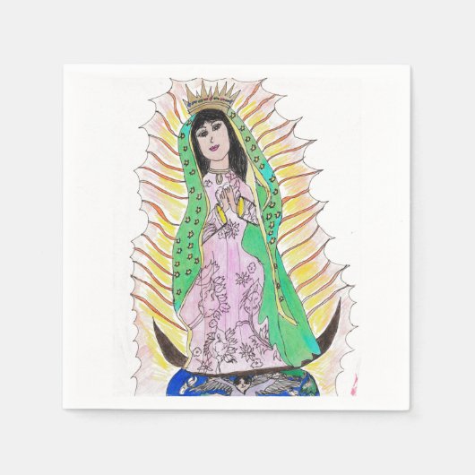 Onze dame van Guadalupe Servet (Voorkant)
