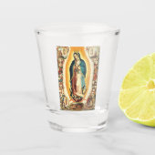Onze dame van Guadalupe Shot Glas (Voorkant)