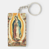 Onze dame van Guadalupe Sleutelhanger (achterkant)