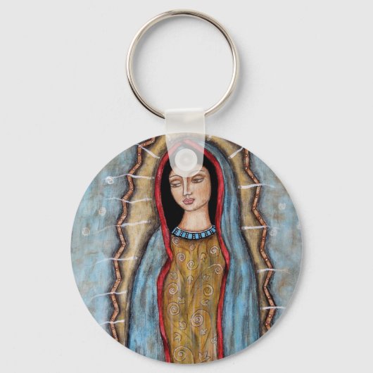 Onze dame van Guadalupe Sleutelhanger (Voorkant)