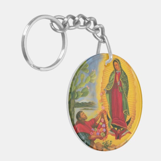 Onze dame van Guadalupe Sleutelhanger (Voorkant Links)
