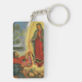 Onze dame van Guadalupe Sleutelhanger (achterkant)