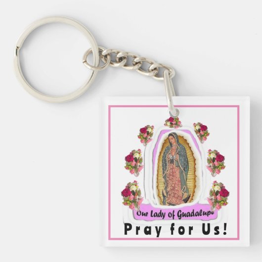 Onze dame van Guadalupe Sleutelhanger (voorkant)