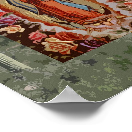 Onze dame van Guadalupe Sonoran Poster (Hoek)