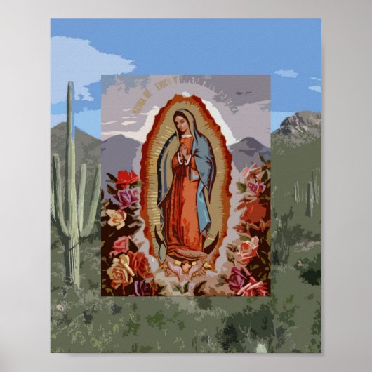 Onze dame van Guadalupe Sonoran Poster (Voorkant)