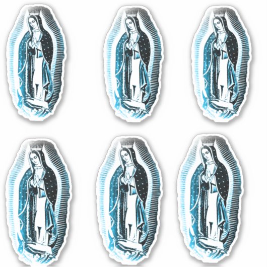 Onze dame van Guadalupe-stelsticker Sticker (Voorkant)