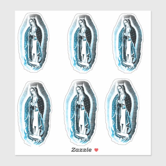 Onze dame van Guadalupe-stelsticker Sticker (Vel)