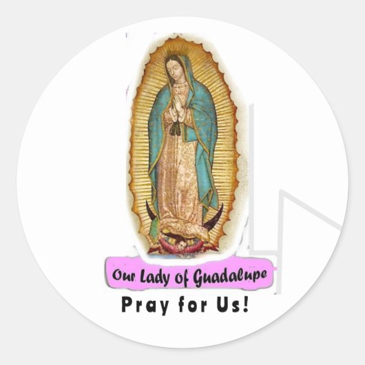 Onze dame van Guadalupe Sticker (Voorkant)