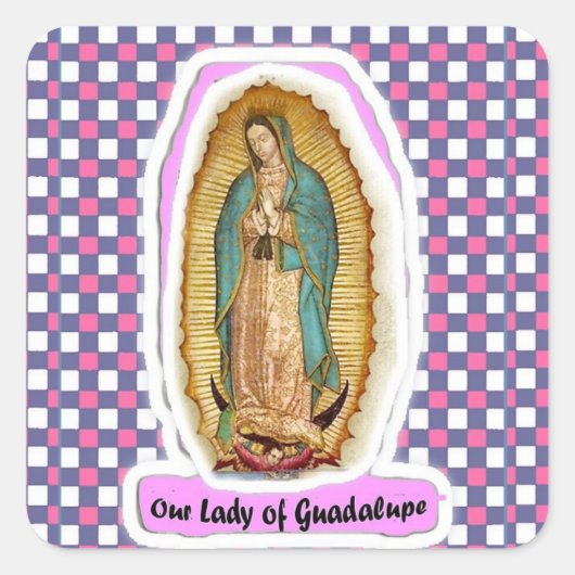 Onze dame van Guadalupe Sticker (Voorkant)
