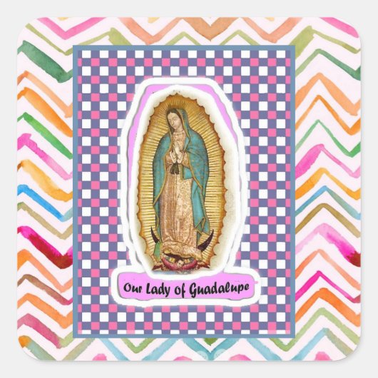 Onze dame van Guadalupe Sticker (Voorkant)