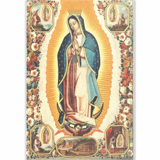 Onze dame van Guadalupe Sticker (Voorkant)