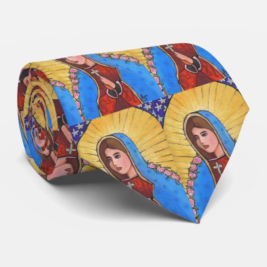 Onze dame van Guadalupe - stropdas (Opgerold)