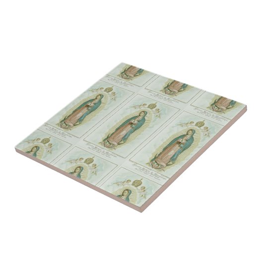 Onze dame van Guadalupe Tegeltje (Zijkant)
