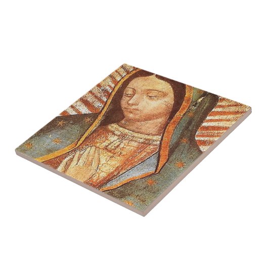 Onze dame van Guadalupe Tegeltje (Zijkant)