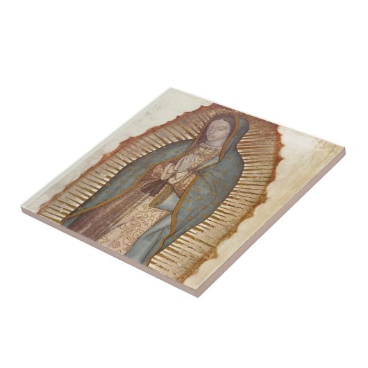 Onze dame van Guadalupe Tegeltje (Zijkant)