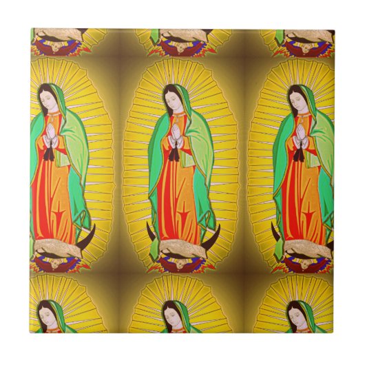 Onze dame van Guadalupe Tegeltje (Voorkant)