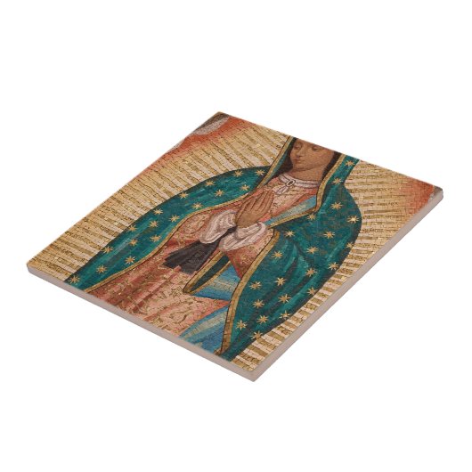 Onze dame van Guadalupe Tegeltje (Zijkant)