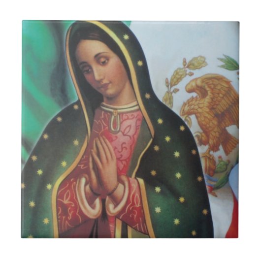 Onze dame van Guadalupe Tile Tegeltje (Voorkant)